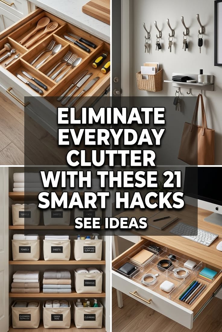21 Clutter Busting Hacks for a Cleaner Organized Home