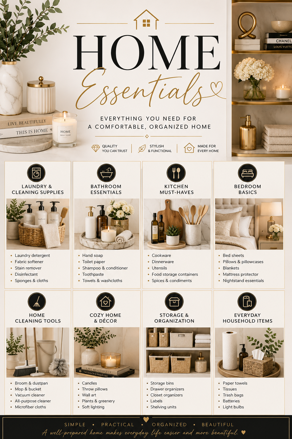 Luxury Home Essentials | Elegant & Organized Home