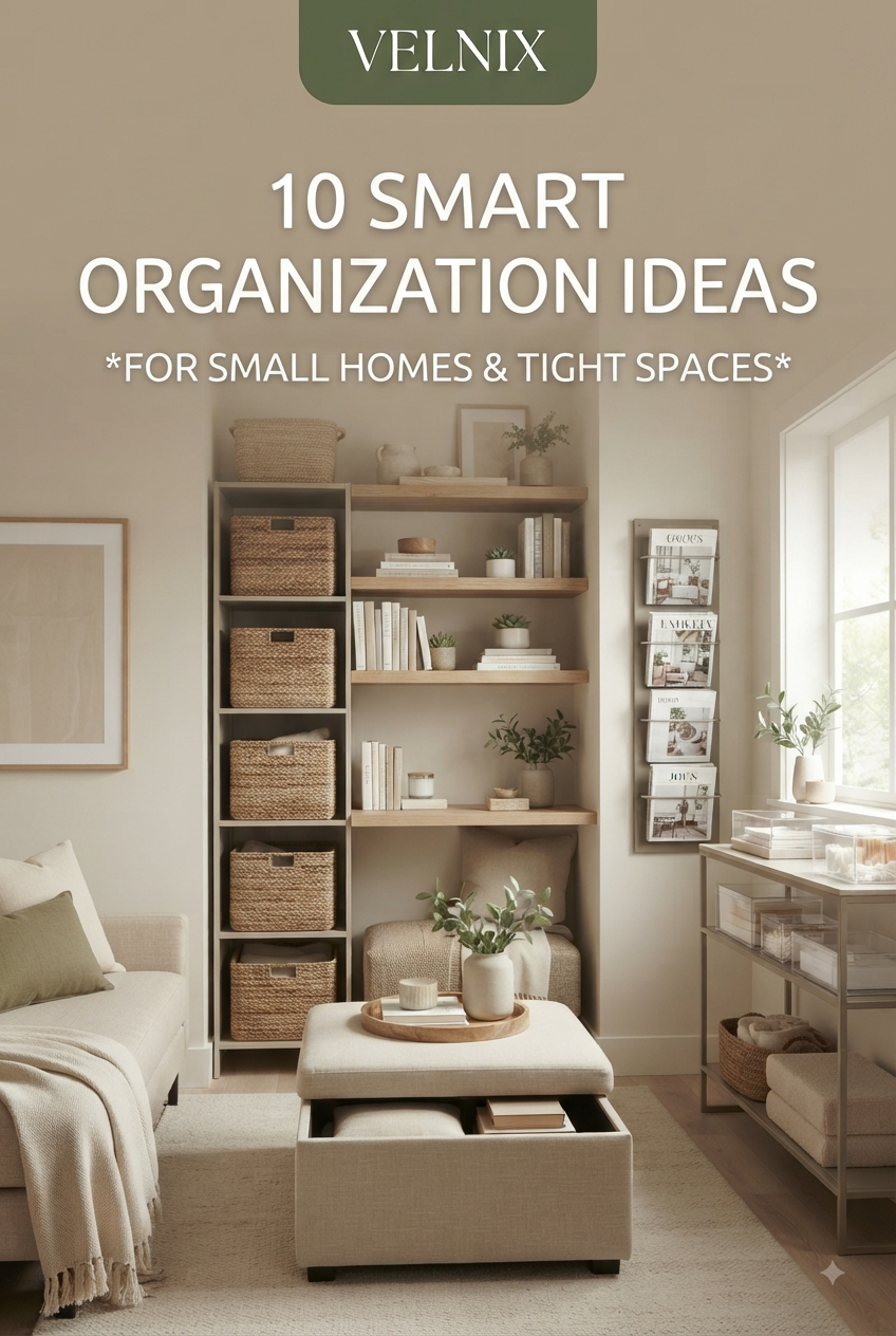 10 Smart Storage Ideas for Small Homes & Tight Spaces