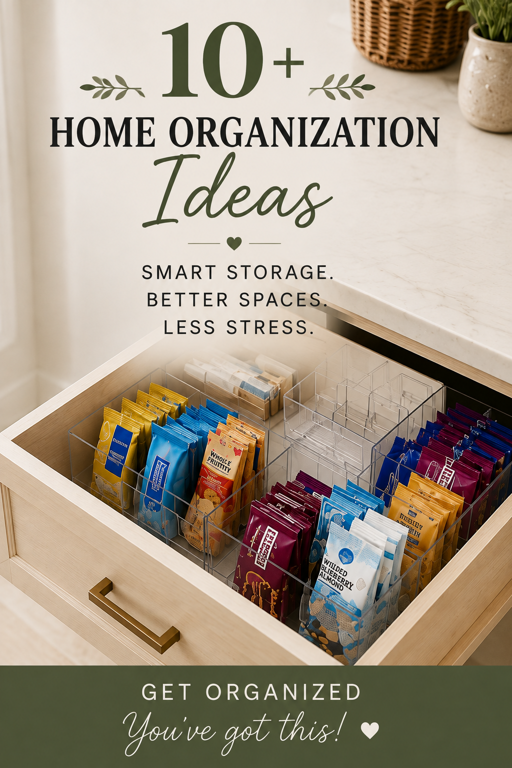 Smart Home Organization Ideas for Drawers, Pantry & More